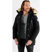 Parka Paragoose Doudoune mi-longue noir mario silver