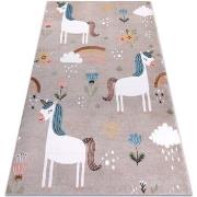 Tapis Rugsx Tapis FUN Sweety pour enfants, licorne, arc 140x190 cm