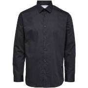 Chemise Selected Ethan Classic Overhemd Zwart