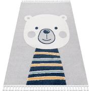 Tapis Rugsx Tapis YOYO GD50 gris/blanc - Ours en 140x190 cm