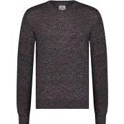 Sweat-shirt State Of Art Pull Col-V Melange Violet