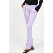 Pantalon Fracomina Pantalon lilas 4 poches avec pendentif