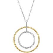 Collier Orusbijoux Collier Argent Doré Bicolore Cercle De Vie