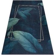 Tapis Rugsx Tapis lavable ANDRE 1170 Feuilles, géométrique a 80x150 cm