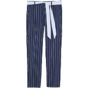 Pantalon Lee Cooper Pantalons JEMILA CR Navy / white