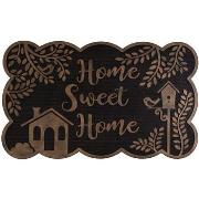 Tapis Unimasa Paillasson home sweet home en Gomme noir et cuivre - 75 ...