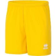 Short enfant Errea Pantaloni Corti New Skin Panta Jr Giallo