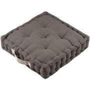 Coussins Stof Epais coussin de sol en coton uni taupe