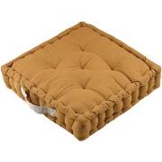 Coussins Stof Epais coussin de sol en coton uni curry