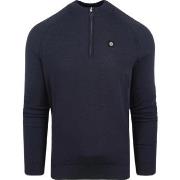 Sweat-shirt Blue Industry Pull Half Zip Marine