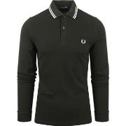 Sweat-shirt Fred Perry Polo à manches longues Vert foncé T50