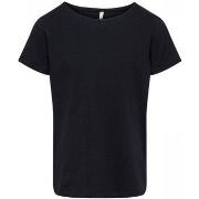 T-shirt enfant Only 15186322 LOVE-BLACK