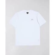 T-shirt Edwin 45421MC000120 LOGO CHEST-WHITE