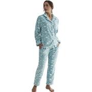 Pyjamas / Chemises de nuit Selmark Pyjama pantalon chemise manches lon...