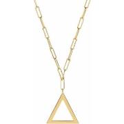 Collier Orusbijoux Collier Chaine Argent Doré Triangle Tal