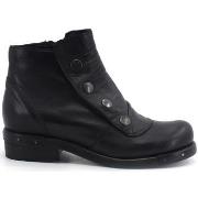 Chaussures Jiudit Stivaletto Polacco Bottoni Nero 1420/FC