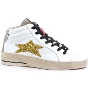 Chaussures Okinawa Mid Plus Limited Sneaker Mid Glitter Bianco Gold 19...