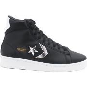 Chaussures Converse Pro Leather HI Sneakers Black White 168617C