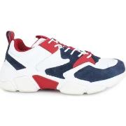 Chaussures Tommy Hilfiger TOMMY H. Chunky Material Mix Sneaker Red Whi...