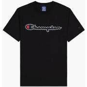 T-shirt Champion T-Shirt Uomo Logo Nero Black 214194