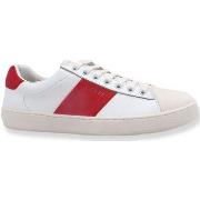Chaussures Guess Sneaker Uomo Bassa White Red FM7NOLFAP12
