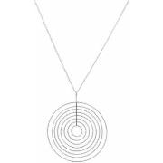 Collier Orusbijoux Collier Argent Rhodié Diamanté Spirale Tourmente