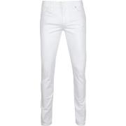 Pantalon Alberto Pantalon Pipe Denim Blanc