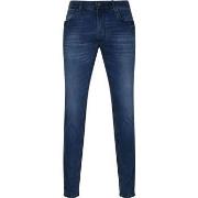 Pantalon Brax Jean Chuck Denim Bleu Effet Usé