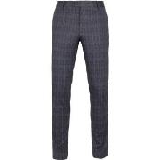 Pantalon Suitable Pantalon Jersey Carreaux Bleu Foncé