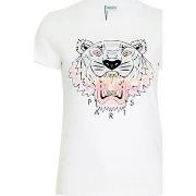 T-shirt Kenzo Tee Shirt Femme Tigre Blanc