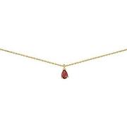 Collier Brillaxis Collier or rubis poire 6x4mm