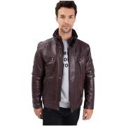 Blouson Daytona Blouson en cuir homme Ref 61165 Marron