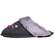 Chaussons Isotoner Chaussons mules Ref 61522 GRC Gris chine