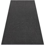 Tapis Rugsx Tapis EN CORDE SIZAL FLAT 48663/090 noir 140x200 cm