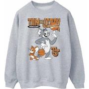 Sweat-shirt Dessins Animés Spinning Basketball