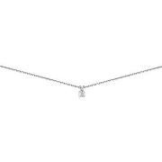 Collier Brillaxis Collier solitaire diamant 4 griffes or 0.10 ct