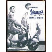 Tableaux, toiles Forme Petite Plaque métal de collection Vespa Get The...