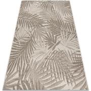 Tapis Rugsx TAPIS EN CORDE SIZAL FLOORLUX 20504 FEUILLES 60x110 cm