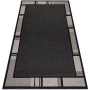 Tapis Rugsx TAPIS EN CORDE SIZAL FLOORLUX 20195 NOIR 140x200 cm