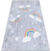 Tapis Rugsx Tapis lavable JUNIOR 52063.801 Arc-en-ciel, nuages 200x290...