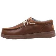Chaussures bateau HEYDUDE WALLY GRIP CRAFT LEATHER