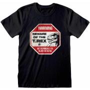 T-shirt Jurassic Beware Of T-Rex