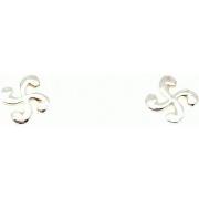 Boucles oreilles Bijoux Basques Boucles d'oreilles croix basque 9mm