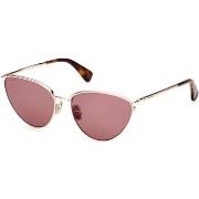 Lunettes de soleil Max Mara MM0044 DESIGN1 Lunettes de soleil, Or/Bord...