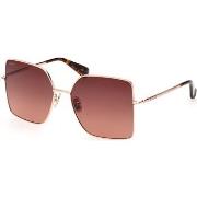 Lunettes de soleil Max Mara MM0062-H DESIGN6 Lunettes de soleil, Or/Ma...