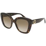 Lunettes de soleil Gucci GG0327S Lunettes de soleil, Havana/Marron, 52...