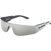 Lunettes de soleil Balenciaga BB0041S Lunettes de soleil, Argent/Argen...