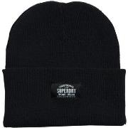 Bonnet Superdry Classic knitted beanie hat blk