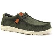 Chaussures HEY DUDE Wally Sneaker Vela Uomo Olive 40163-337