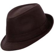 Chapeau Chapeau-Tendance Chapeau trilby façon cuir MAX T55